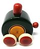 A&A Kreative Box Wooden Round Roll Car - Green