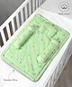 Mi Arcus Mattress Set, Pack of 4 - Green Mattress with TPU Lamination (84x57 cm), 1 Head Support Pillow (23x17 cm), 2 Bolsters (36x7 cm)