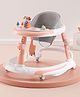 Baby Two In One Multifunctional Adjustable Height Musical Walker Cum Rocker - Light Pink