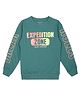 Plum Tree Full Sleeves Expedition  Zone Printed  Pullover Sweatshirt - Green