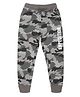 Plum Tree Boys Expedition Text & Camouflage Printed Jogger Track Pant -  Grey