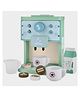Happy Hues Wooden Coffee Machine Toy Set with Accessories Set of 9 Pieces- Green