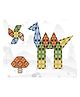 Happy Hues Diamond Shaped Magnetic Tiles - 28 Pieces Assorted Colors
