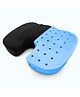 Sleepsia Coccyx Memory Foam Ventilated Infused Gel Pillow for Tailbone Pain Relief (Black)