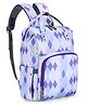 Multipurpose Diaper Backpack Geometric Print- Light Purple