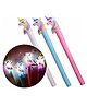 Muren Unicorn LED Glitter Pen Pack of 3 (Color May Vary)