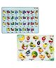 TodFod Wooden Gujarati Alphabets & Fruits Puzzle 50 Pieces - Multicolour