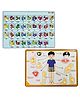 TodFod Wooden Gujarati Alphabets & Body Parts Puzzle 44 Pieces - Multicolour