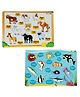TodFod Wooden Pet animal & Sea Animal Puzzle - Multicolour