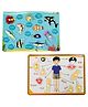 TodFod Wooden Sea Animal & Body Parts 2 Puzzles Multicolour - 20 Pieces