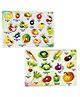 TodFod Wooden Fruits & Vegetable Puzzle 2 Pieces - Multicolour