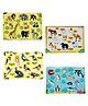 TodFod Wooden Wild Animal & Pet Animal Birds & Fish 4 Puzzles Multicolour - 37 Pieces