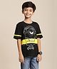 Kidsville Minions Featuring Half Sleeves Kevin Printed  Tee - Black