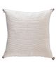 Onset Homes Ribbed 20x20 cm Silk Cushion Cover - Cream