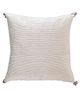 Onset Homes Ribbed 16x16 cm Silk Cushion Cover - Cream