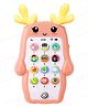 FunBlast Cartoon theme Mobile Phone Toy with Light and Music Random Ear  Pink