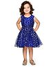 Saka Designs By Sapna Sleeveless Stars Foil Printed    Dress - Blue