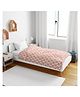 Divine Casa 100% Cotton Single Kids Dohar Blanket For Toddler Peach