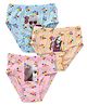 Barbie Panties Pack Of 3 - Blue Pink Light Cream (Prints May Vary)
