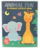 Animal Fun Reusable Sticker Book For Children - English