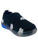 Priaansha Kids Unisex Cloud Design LED Slip Ons Sneakers - Black