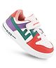 Lil Lollipop Colour Blocked & Velcro Closure  Shoes  - Red