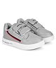Lil Lollipop Aerokick Text Embellished  Velcro Closure Shoes - Grey