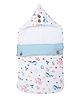 haus & kinder Baby Muslin Carrier Nest Cum Sleeping Bag With Sea Life Print - Blue