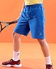 Pine Active Cotton Lycra Knit Anti-Bacterial Solid Color Shorts With Stretch - Blue