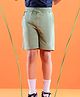 Pine Active Cotton Lycra Knit Anti-Bacterial Solid Color Shorts With Stretch - Green