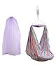 Beetot Baby Cradle For New Born Baby With Polycotton Fabric-Purple