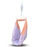 Beetot Baby Cradle for Newborns with Ultra Soft Cotton Fabric & Removable Separate Bed Spring Jhula - Purple