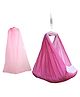 Beetot Baby Cradle for Newborns with Ultra Soft Cotton Fabric & Removable Separate Bed Spring Jhula - Pink