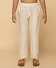 KISAH Solid Pyjama Cotton Blend - White