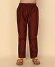 KISAH Solid Pyjama Cotton Blend - Maroon