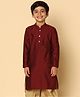 KISAH Full Sleeves  Solid Kurta - Maroon