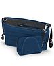 Leclerc Baby Organiser with Pouch  Easy & Quick Attachment | Stroller Storage Bag | Compact & Stylish  Blue
