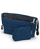 Leclerc Baby Organiser with Pouch  Easy & Quick Attachment | Stroller Storage Bag | Compact & Stylish  Blue