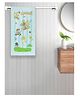 FABINALIV Blue Cartoon Print Cotton Kids Bath Towel (110X60 cm)