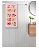 FABINALIV Pink Cartoon Print Cotton Kids Bath Towel (110X60 cm)