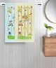 FABINALIV Set of 2 Multicolor Cartoon Print Cotton Kids Bath Towels (110X60 cm)