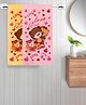 FABINALIV Set of 2 Multicolor Cartoon Print Cotton Kids Bath Towels (110X56 cm)