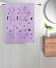 FABINALIV Set of 2 Purple Cartoon Print Cotton Kids Bath Towels (110X56 cm)