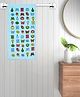 FABINALIV Blue Cartoon Print Cotton Kids Bath Towel (110X56 cm)