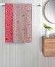 FABINALIV Set of 2 Multicolor Geometric Cotton Kids Bath Towels (110X60 cm)