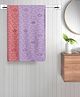FABINALIV Set of 2 Multicolor Geometric Cotton Kids Bath Towels (110X60 cm)