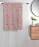 FABINALIV Set of 2 Cotton Kids Bath Towels (110X60 cm) Beige - Geometric