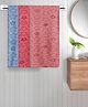 FABINALIV Set of 3 Multicolor Geometric Cotton Kids Bath Towels (110X60 cm)