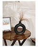 Purezento 8 Inch Donut Vase- Black