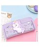 The Procure Store Unicorn Design Detachable Pencil Pouch- Purple